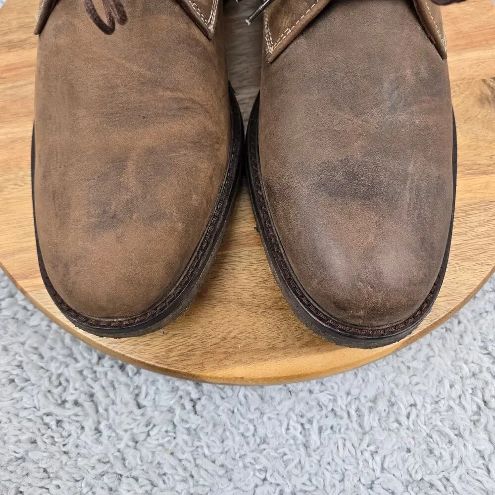 Johnston Murphy Men 9.5M Copeland Brown Leather Lifestyle Crepe Sole Chukka Boot